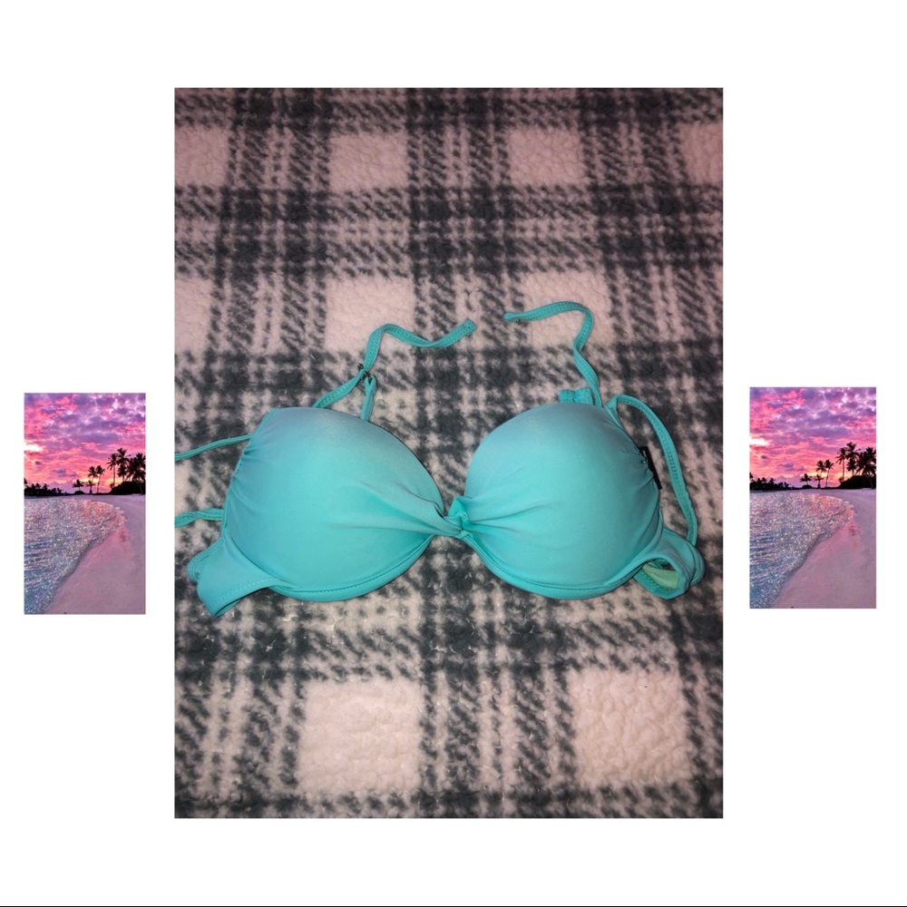 Teal bikini top